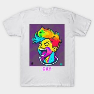 Rainbow Gay Boy Extraordinaire T-Shirt